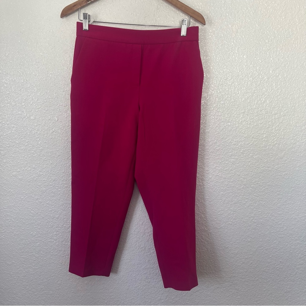 Babaton Pink  Ankle Cropped Pants 8